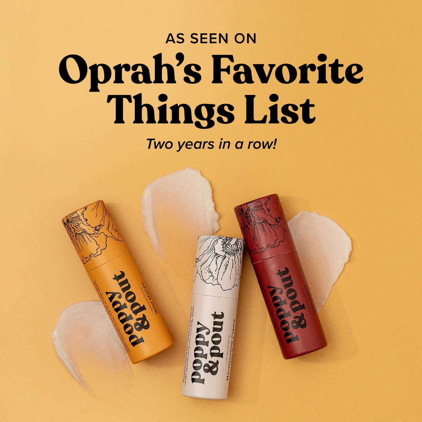 Poppy & Pout Marshmallow Creme Jumbo Lip Balm | All Natural Lip Balms & Moisturizers | Hydrates with Beeswax, Vitamin E, Organic Coconut Oil | Beauty & Personal Care Poppy & Pout