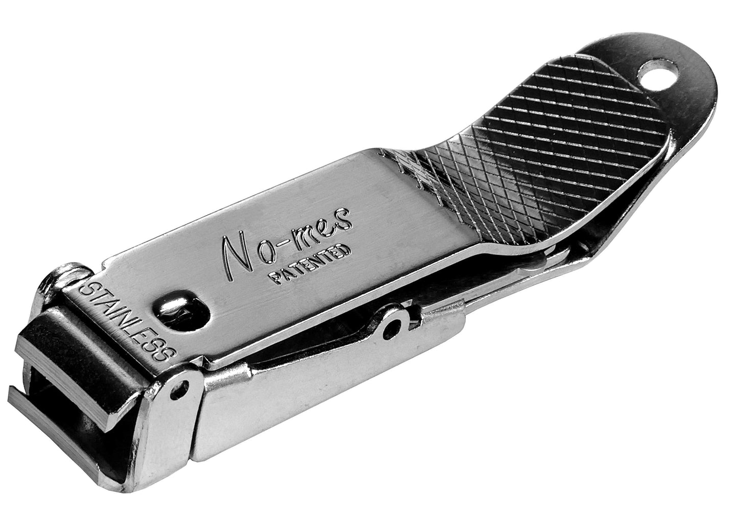 No-mes Toenail Clipper, Catches Clippings, Patented Ergonomic Grip, Built-in Nail File, Made in USA Beauty & Personal Care No-mes