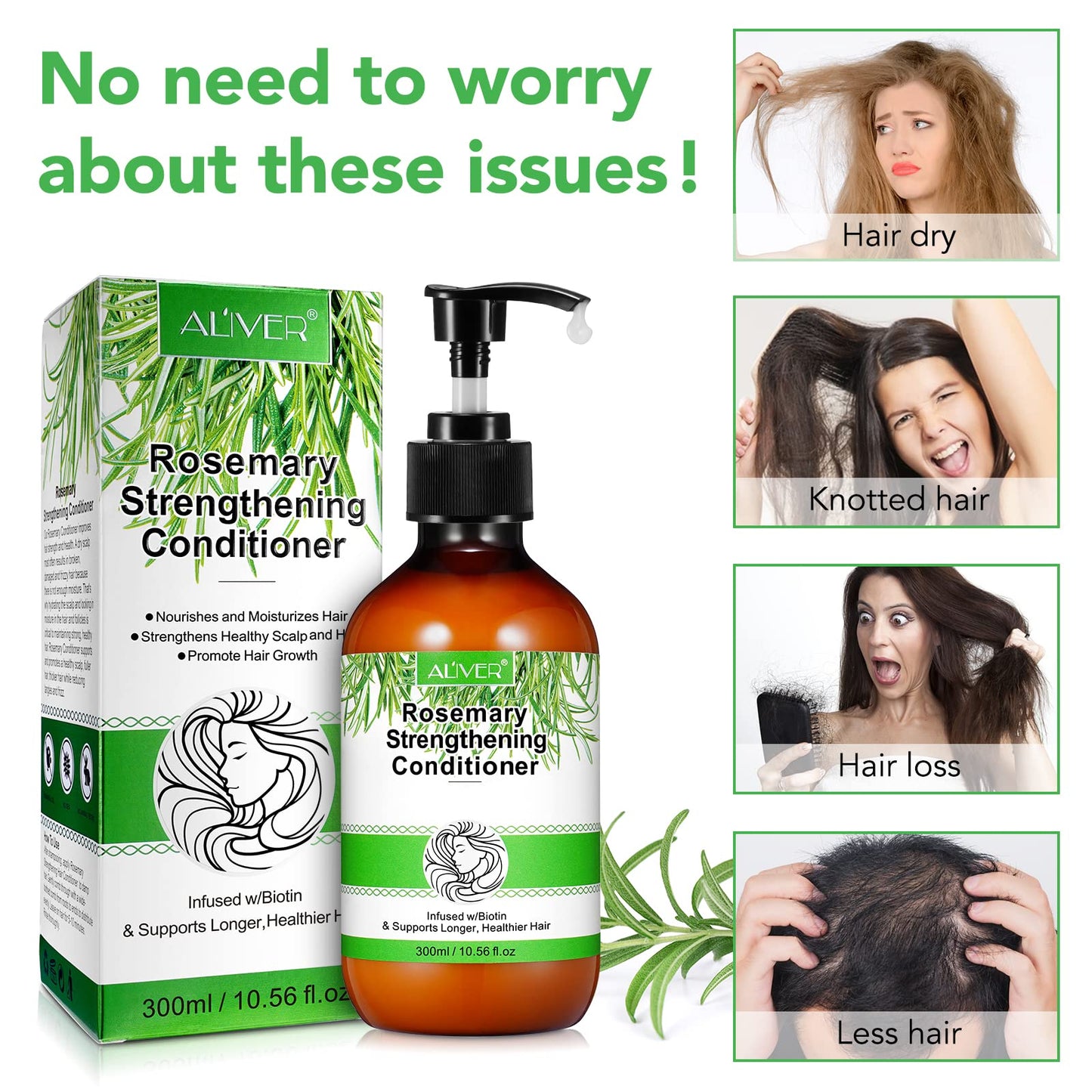Rosemary Mint Shampoo and Conditioner set Infused with Biotin Promotes Hair Growth & Scalp Health, Strengthen Weak and Brittle Hair for All Hair Types Beauty & Personal Care FSLHCY