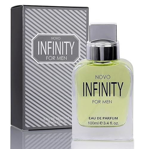 NovoGlow Novo Infinity for Men- 3.4 Fluid Ounce Eau De Parfum Spray for Men - Refreshing Citrusy & Floral Top Notes Smell Fresh All Day Long Lovely Beauty & Personal Care NovoGlow