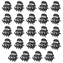 AUEAR, 24 Pack Mini Jaw Clips Plastic Hair Claw for Girls and Women Black Small Beauty & Personal Care AUEAR