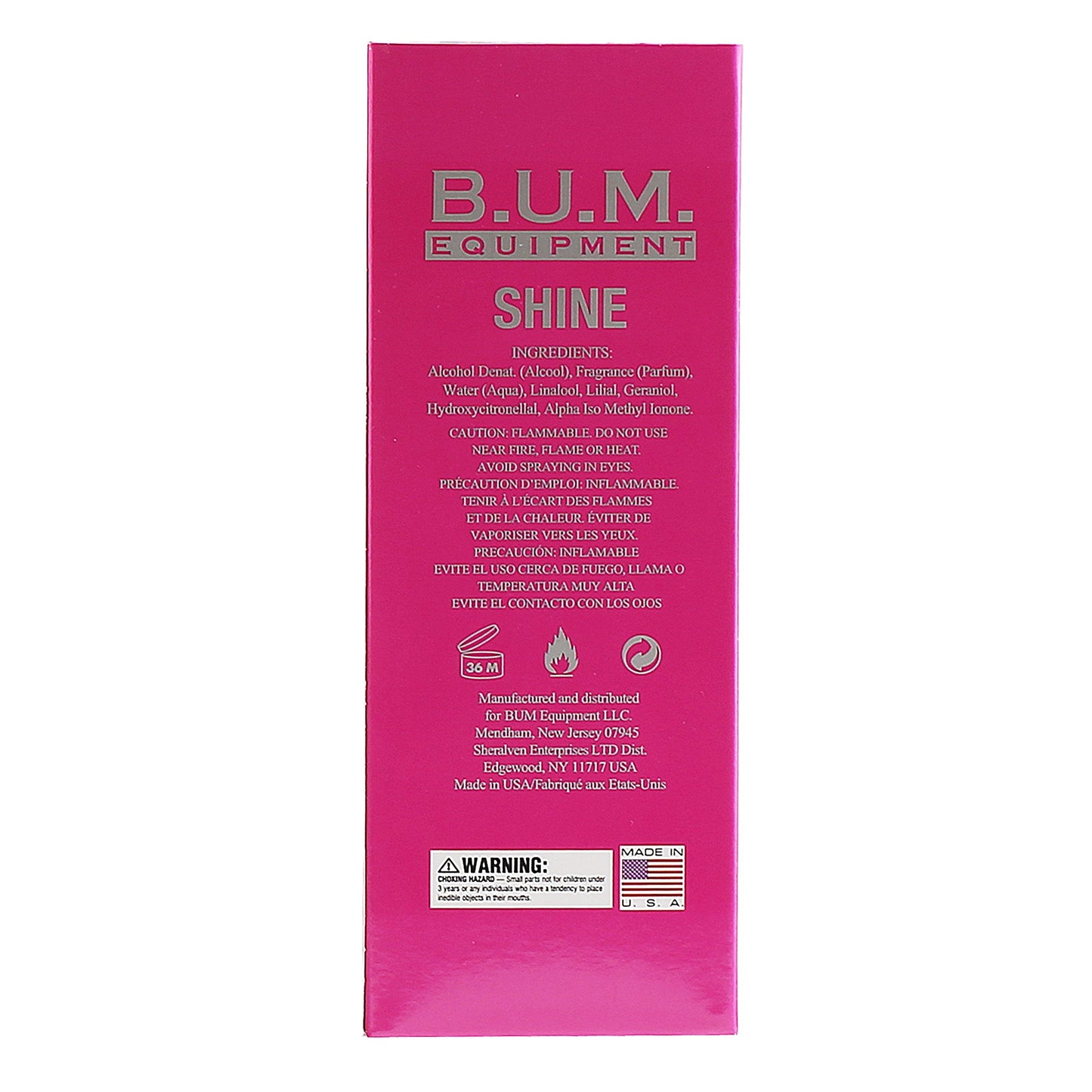 BUM EQUIPMENT Eau de Toilette Spray For Ladies, Shine, 3.4 Fluid Ounce Beauty & Personal Care BUM EQUIPMENT