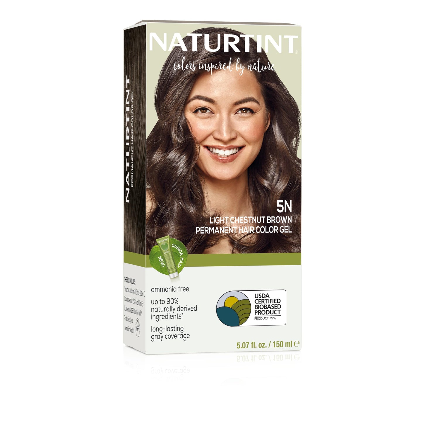 Naturtint 5N Light Chestnut Brown Permanent Hair Color (Pack of 1), Ammonia Free, Vegan, Cruelty Free, up to 100% Gray Coverage, Long Lasting Results Beauty & Personal Care Naturtint