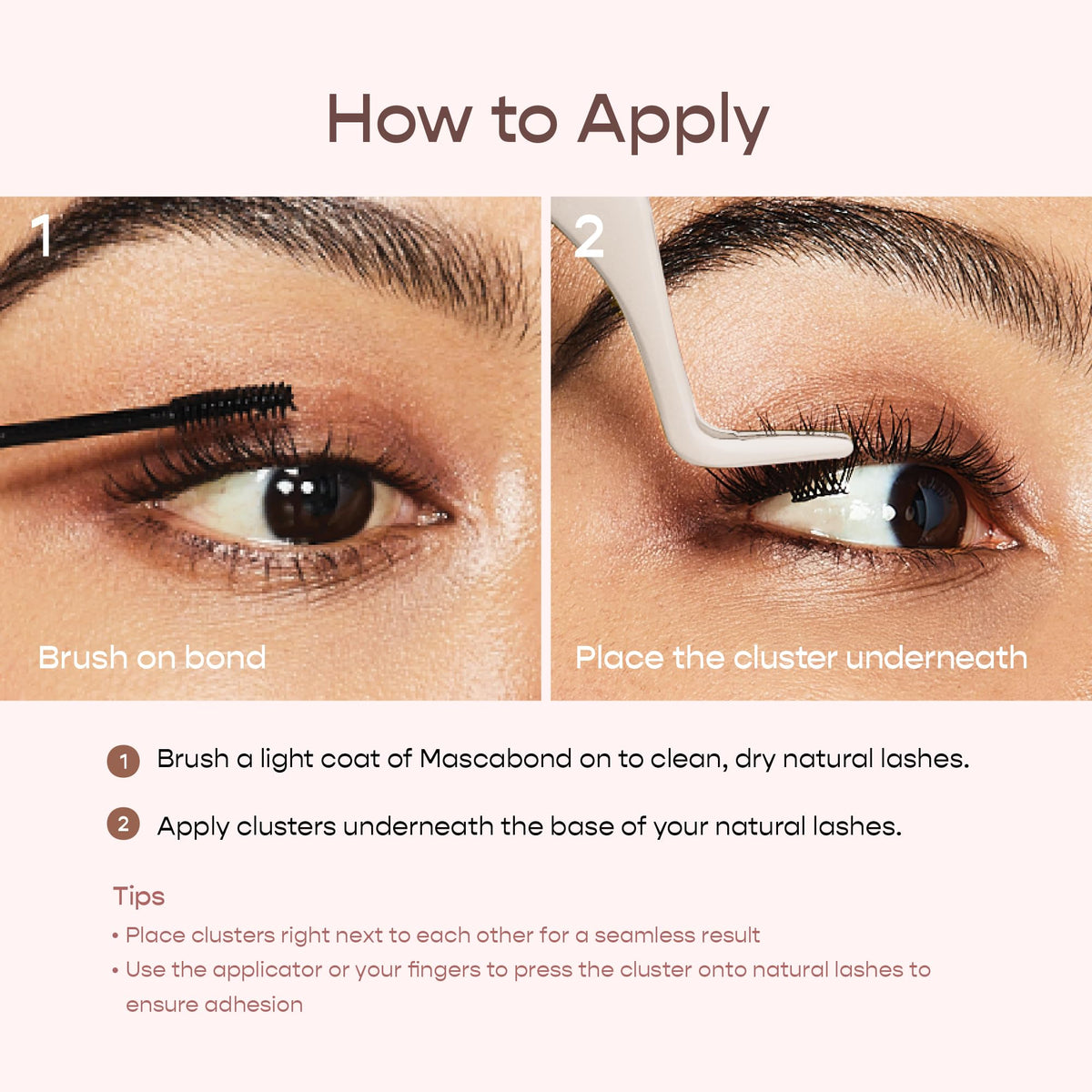 i-Envy Cluster Palette Mascabond Lash Bond Glue, Strong & Gentle Adhesive, Allergy Free & Latex Free Biotin Infused, All-Day Long-Lasting Hold (Black)