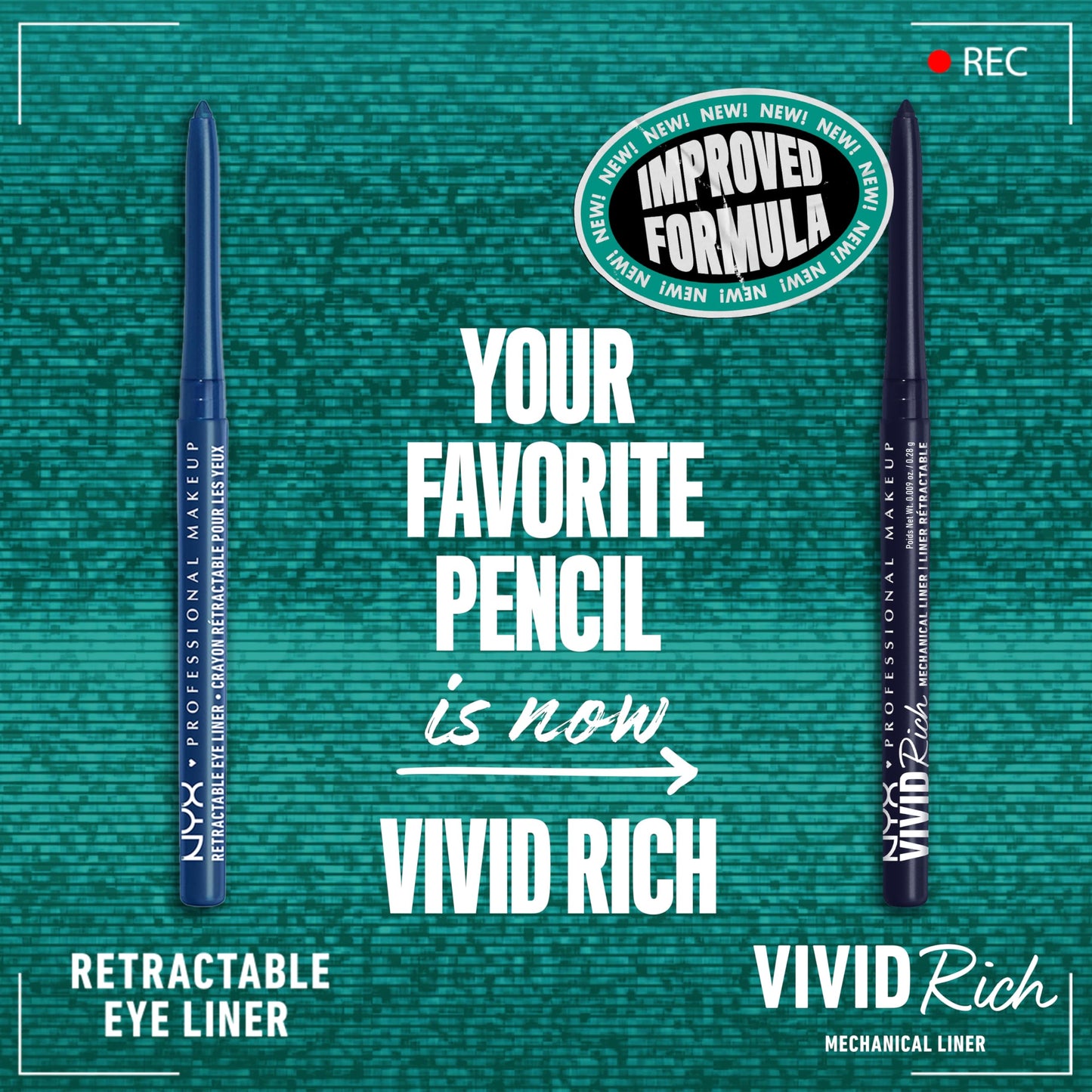 NYX PROFESSIONAL MAKEUP Mechanical Eye Pencil, Vivid Rich Mechanical, Creamy Retractable Eyeliner - Sapphire Bling, Deep Blue Eyeliner Beauty & Personal Care NYX PROFESSIONAL MAKEUP