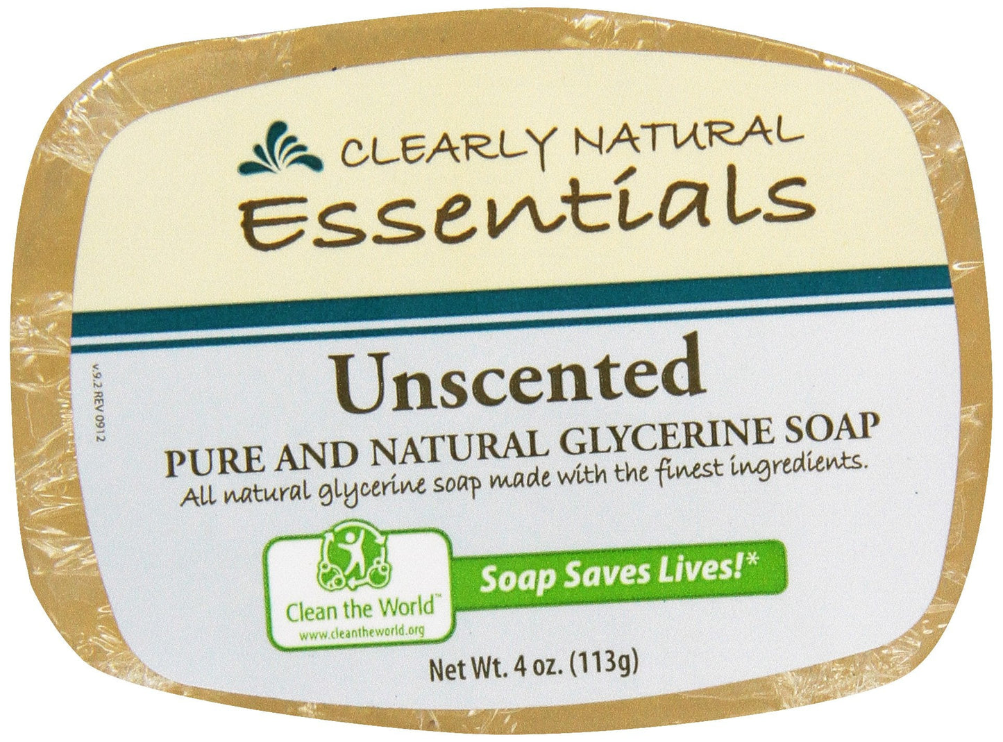 Clearly Natural, Glycerine Soap, Unscented, 4 oz Beauty & Personal Care Clearly Natural