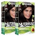 Garnier Nutrisse Ultra Crème Hair Color, Permanent Hair Dye with 100% Gray Coverage, Vegan & Cruelty-Free, 30 Darkest Brown (Sweet Cola), 2 Count Beauty & Personal Care Garnier