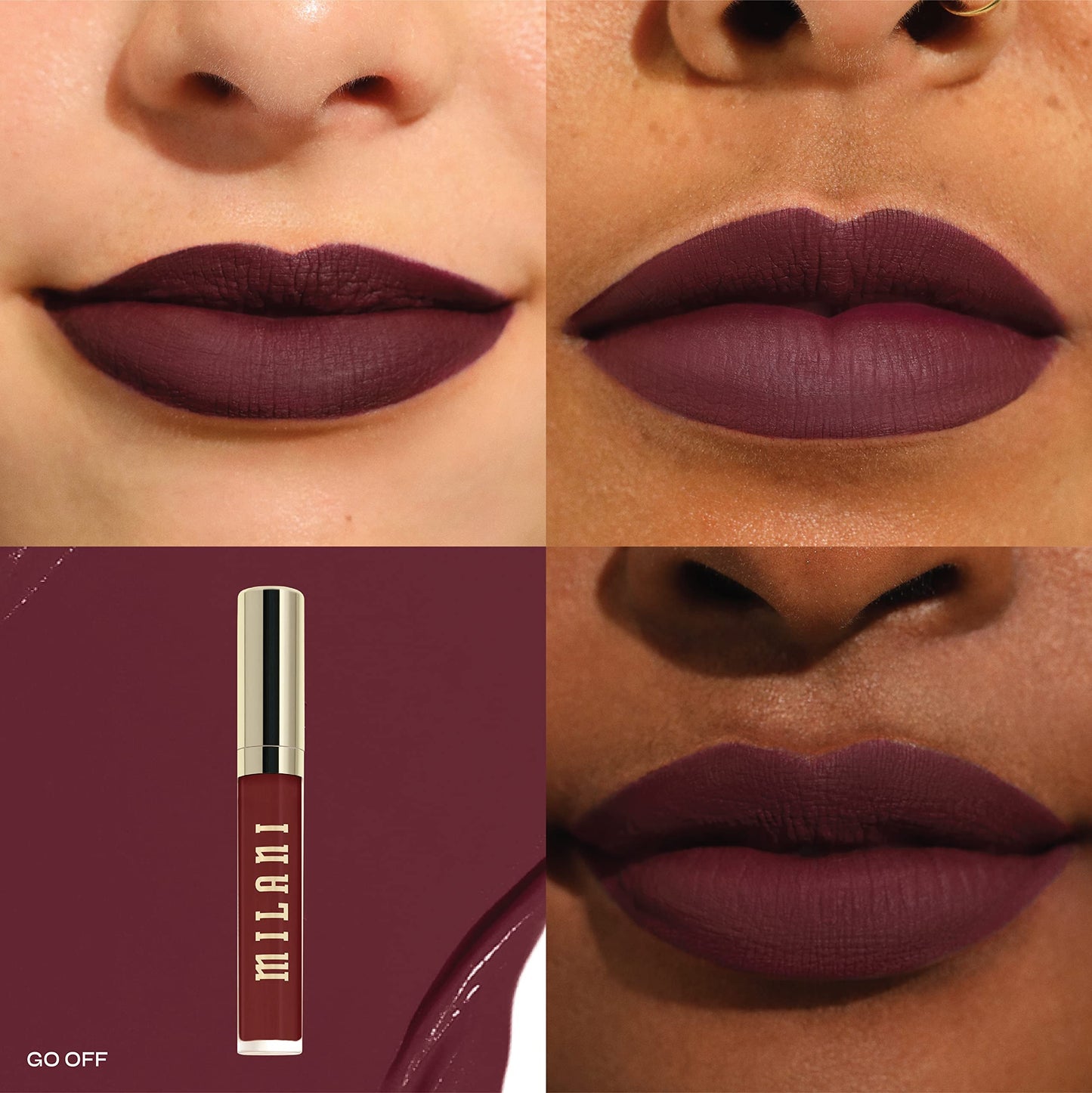 Milani Stay Put Longwear Liquid Lipstick - Smudge-Proof, Kiss-Proof, and Fade-Resistant Formula for All-Day Wear - Go Off Beauty & Personal Care Milani