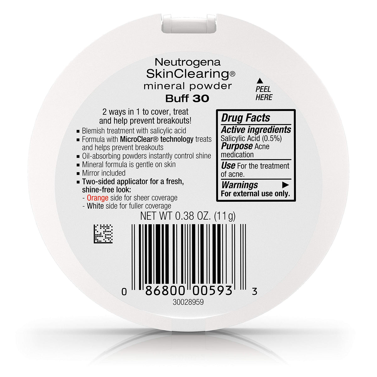 Neutrogena SkinClearing Mineral Powder, Buff 30 Beauty & Personal Care Neutrogena
