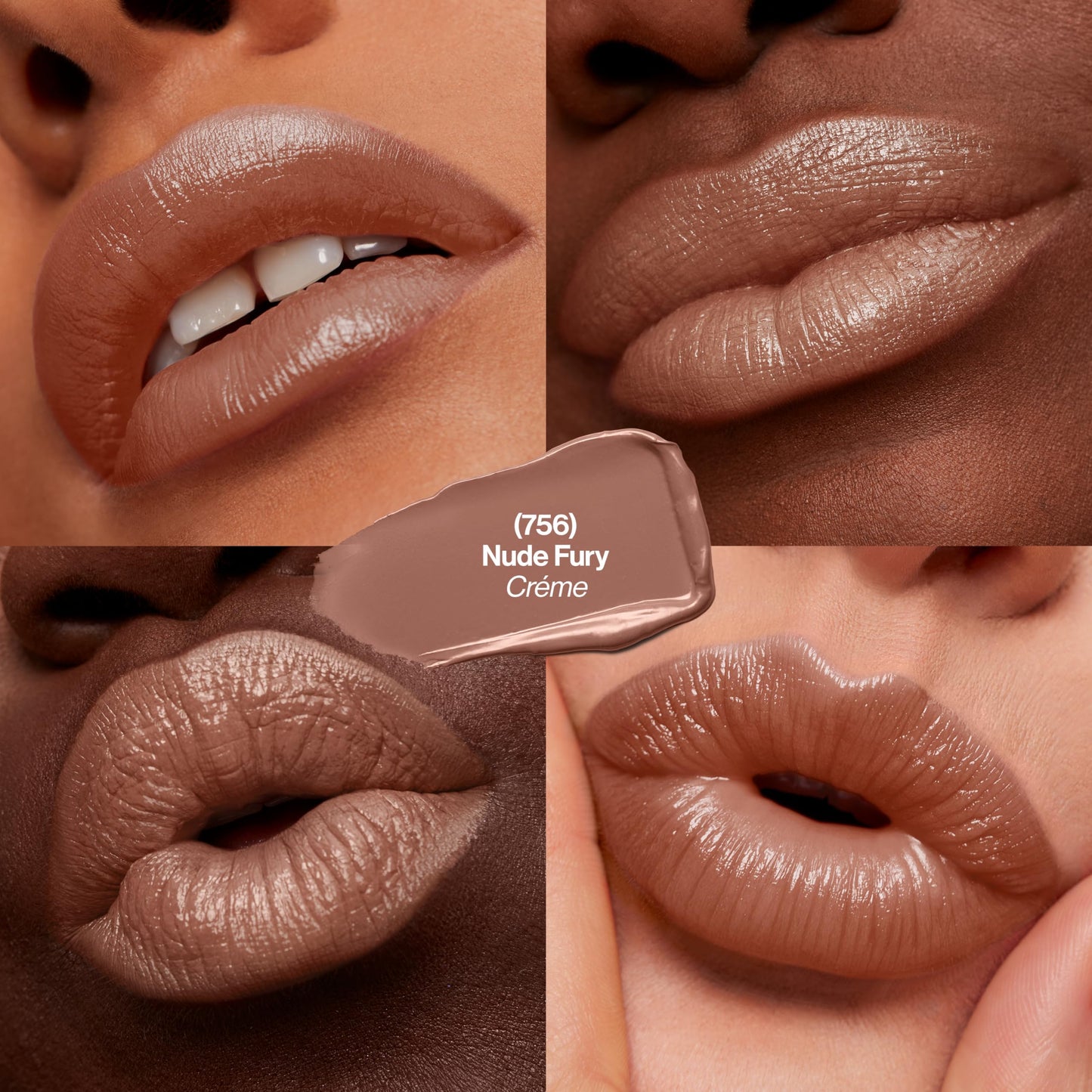 Revlon Super Lustrous Lipstick, Creamy Formula For Soft, Fuller-Looking Lips, Moisturized Feel, 756 Nude Fury, 0.15 oz Beauty & Personal Care REVLON