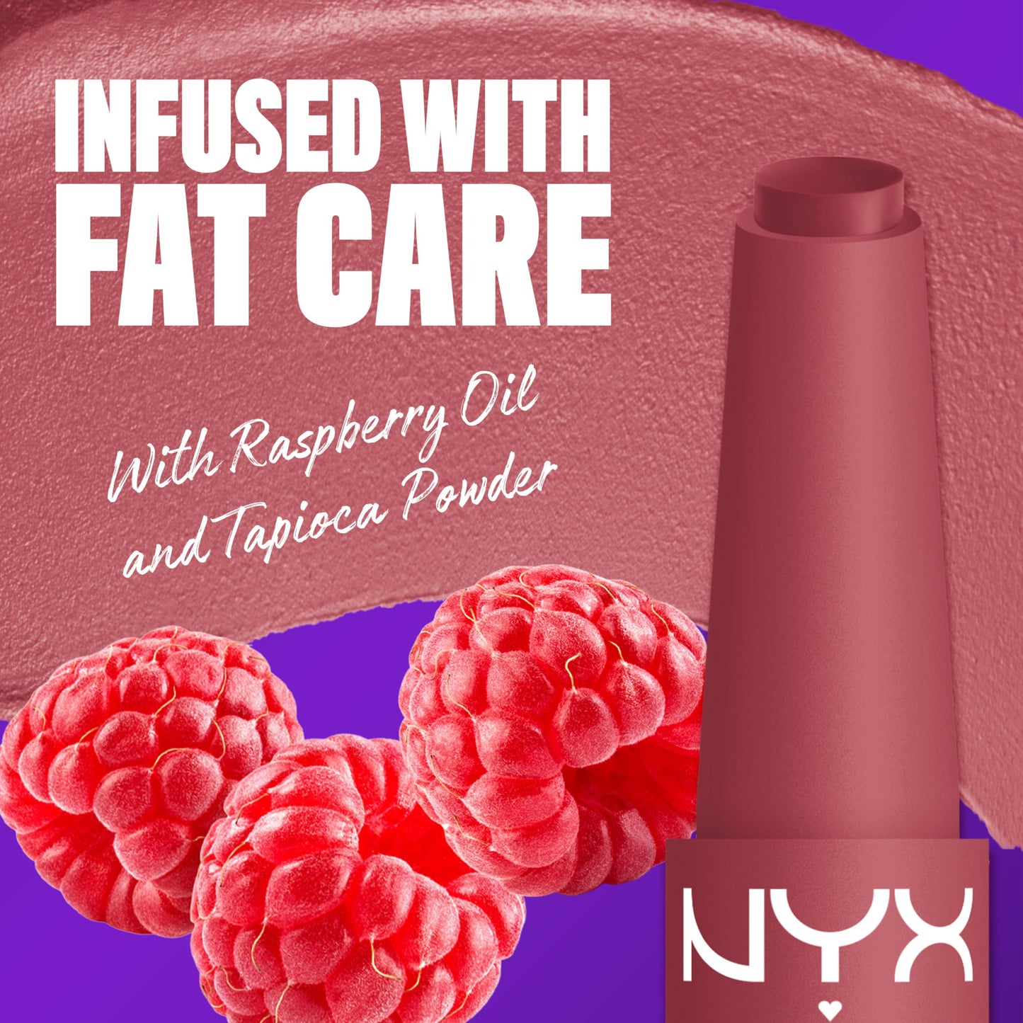 NYX PROFESSIONAL MAKEUP Fat Matte Lipstick, Pigmented, Smoothing, & Non-Drying Lip Crayon, Long Lasting Lip Makeup, Vegan & Cruelty Free - Blush Beauty & Personal Care NYX PROFESSIONAL MAKEUP