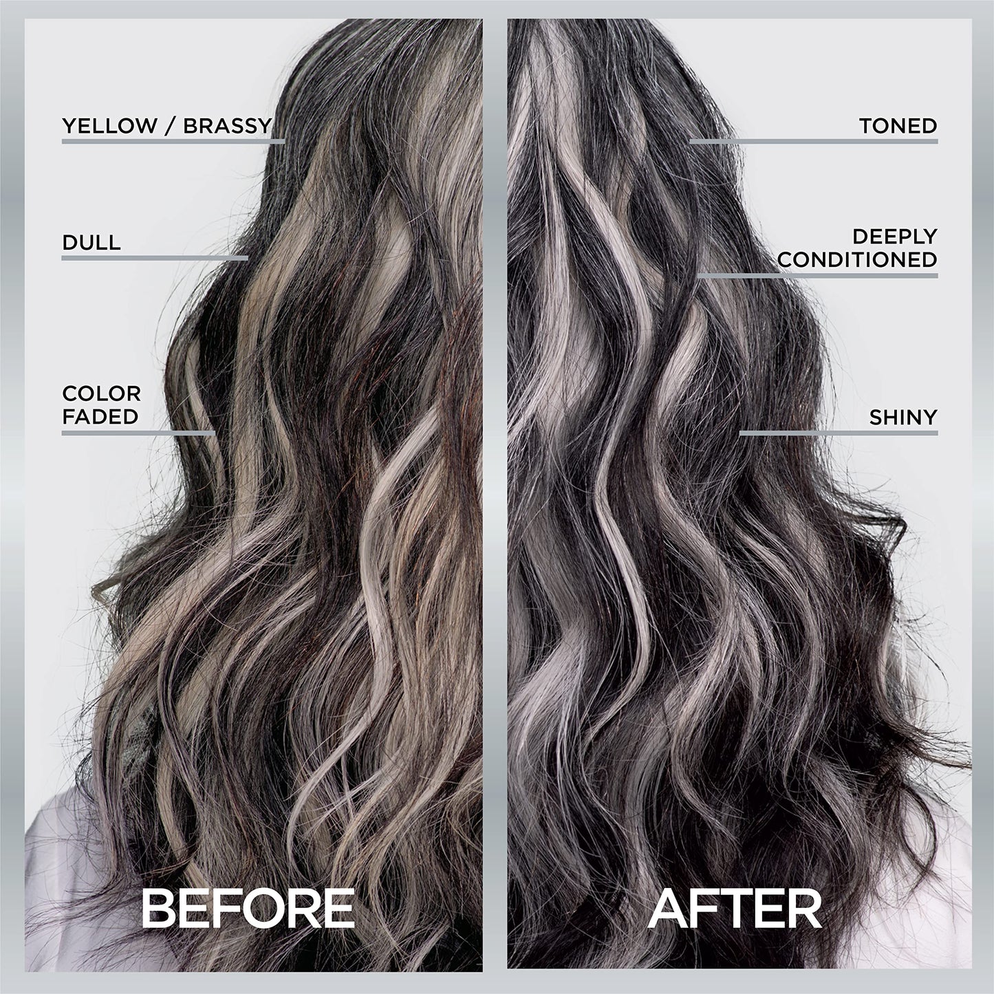 L’Oreal Paris Le Color Gloss One Step Toning Gloss, In-Shower Hair Toner with Deep Conditioning Treatment Formula for Gray Hair, Silver Slate, 1 Kit Beauty & Personal Care L'Oreal Paris
