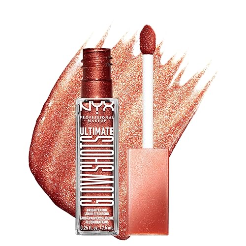 NYX PROFESSIONAL MAKEUP Ultimate Glow Shots, Liquid Eyeshadow, Long-Lasting Shimmer Eye Shadow with Vitamin C - Clementine Fine Beauty & Personal Care NYX PROFESSIONAL MAKEUP