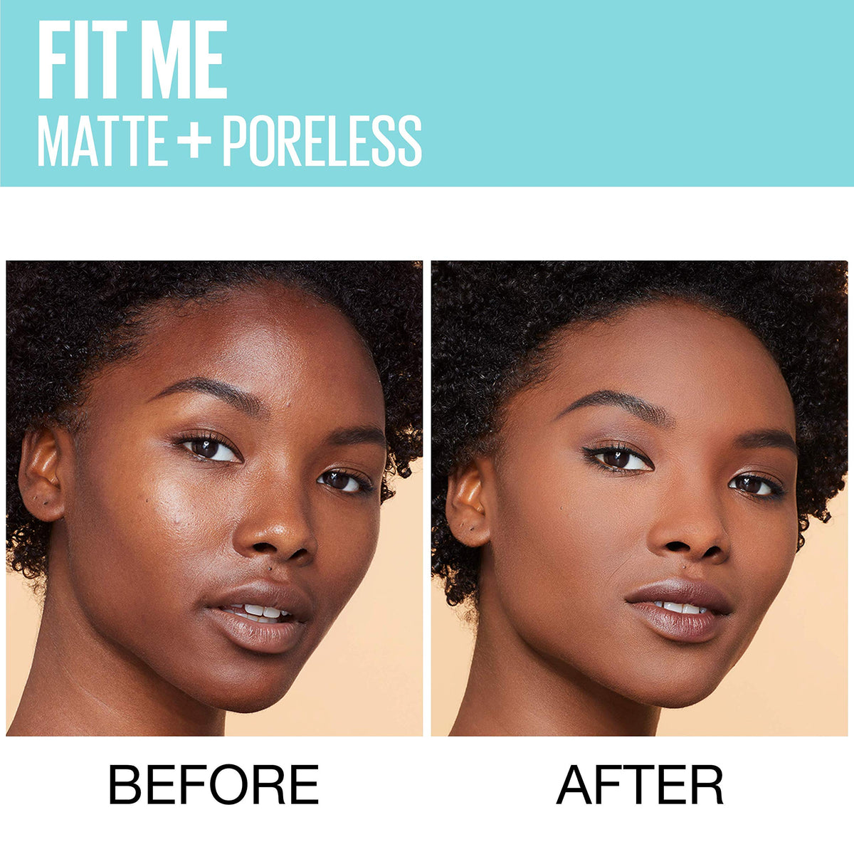 Maybelline Fit Me Matte + Poreless Liquid Foundation Makeup, Cappuccino, 2 COUNT Oil-Free Foundation