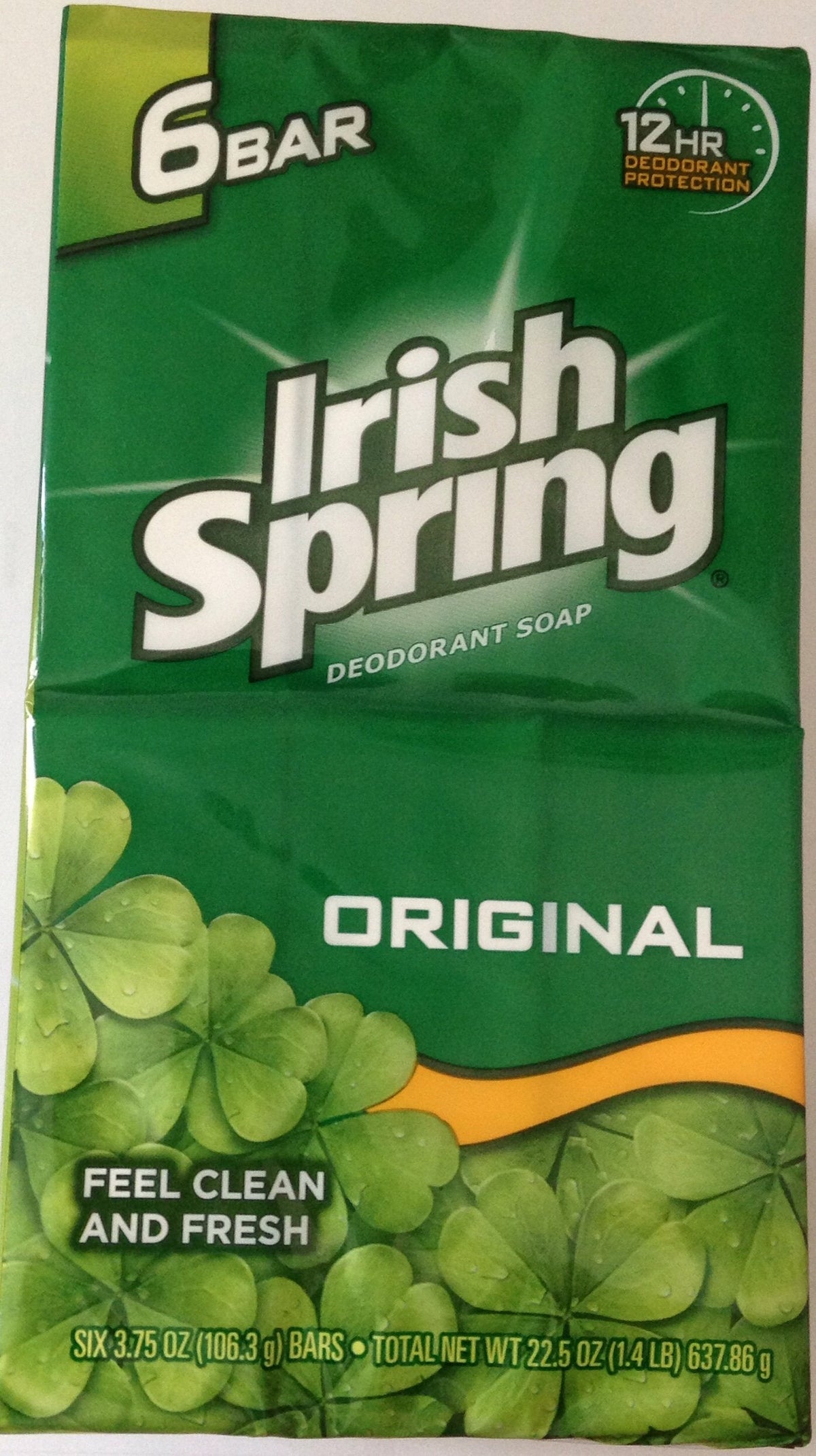 Irish Spring Deodorant Soap, Original, 6 Bars (Pack of 4) Beauty & Personal Care Irish Spring
