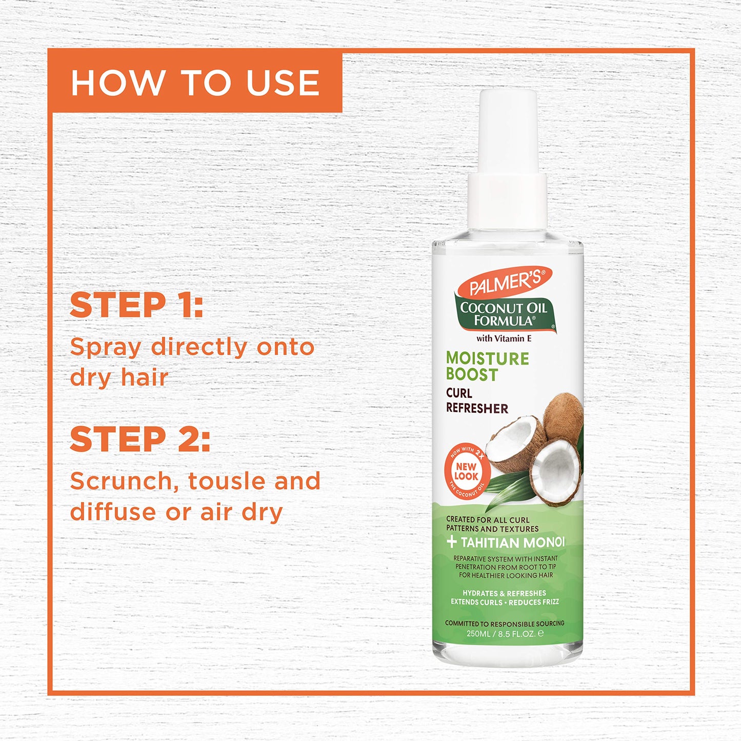 Palmer's Coconut Oil Formula Moisture Boost Curl Refresher Spray, 8.5 Ounce Beauty & Personal Care Palmer's