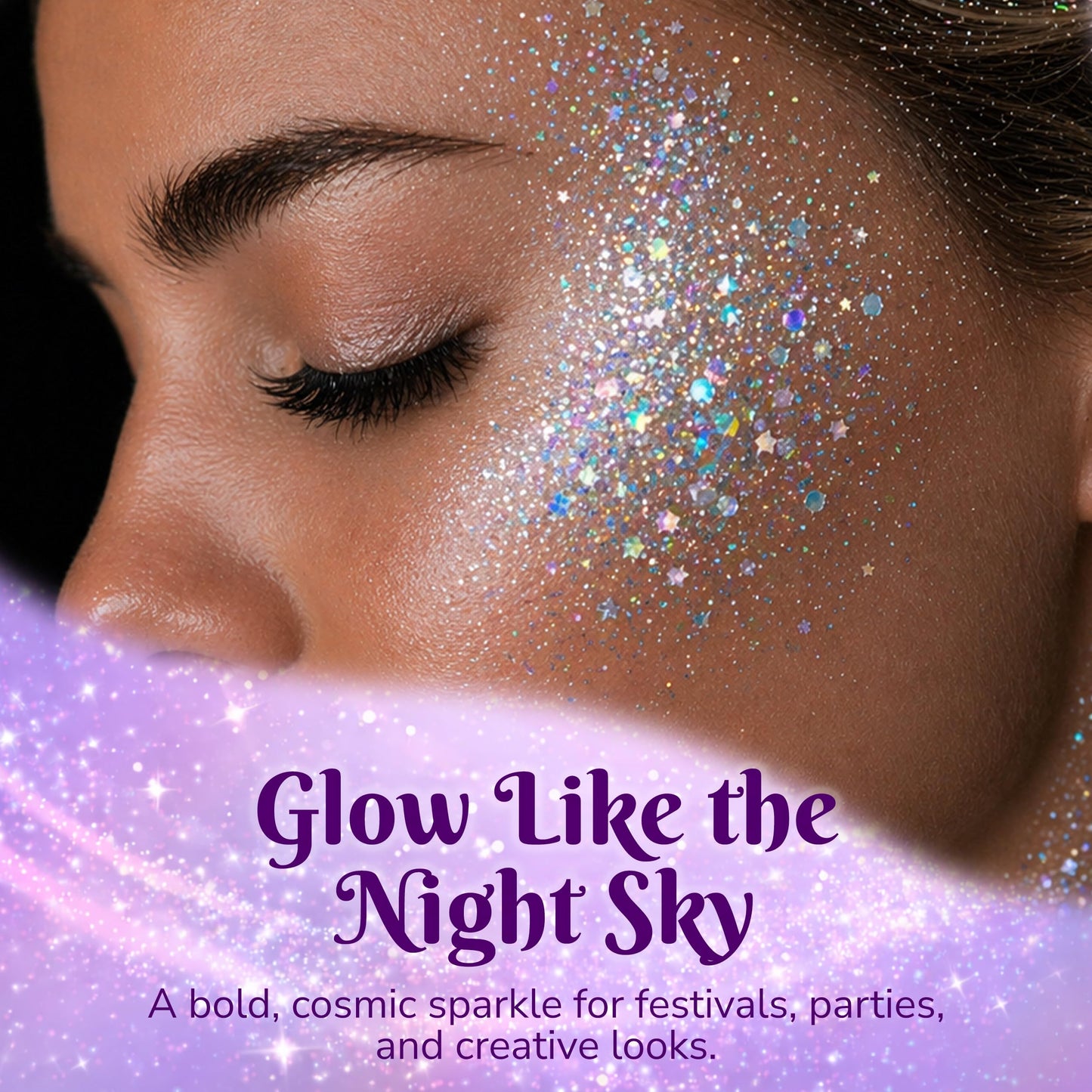 Art Factory Starstruck Silver Chunky Body Glitter Gel - Holographic Cosmetic Glitter for Face, Hair & Body - Festival Rave Makeup, Long Wear Hair Beauty & Personal Care Art Factory