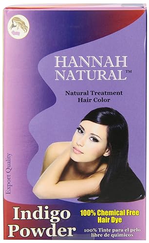 Hannah Natural 100% Pure Indigo Powder for Hair Dye, 100 Gram Beauty & Personal Care Hannah Natural