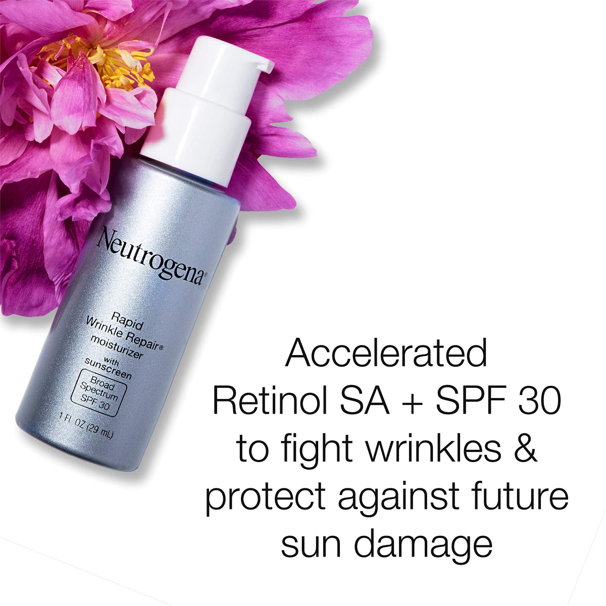 Neutrogena Rapid Wrinkle Repair Retinol Anti-Wrinkle Moisturizer with SPF 30 Sunscreen, Daily Anti-Wrinkle Face & Neck Retinol Cream with Hyaluronic Beauty & Personal Care Neutrogena