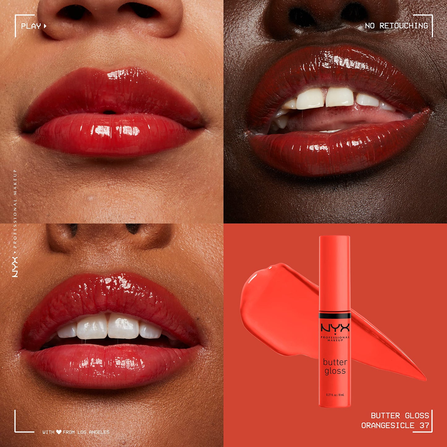 NYX PROFESSIONAL MAKEUP Butter Gloss, Non-Sticky Lip Gloss - Orangesicle (Orange) Beauty & Personal Care NYX PROFESSIONAL MAKEUP