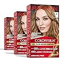 Revlon ColorSilk with Bond Repair Complex, Blonde Permanent Hair Color, 100% Gray Coverage, Ammonia Free Hair Dye, Vegan Keratin, 61 Dark Blonde (Pack Beauty & Personal Care REVLON