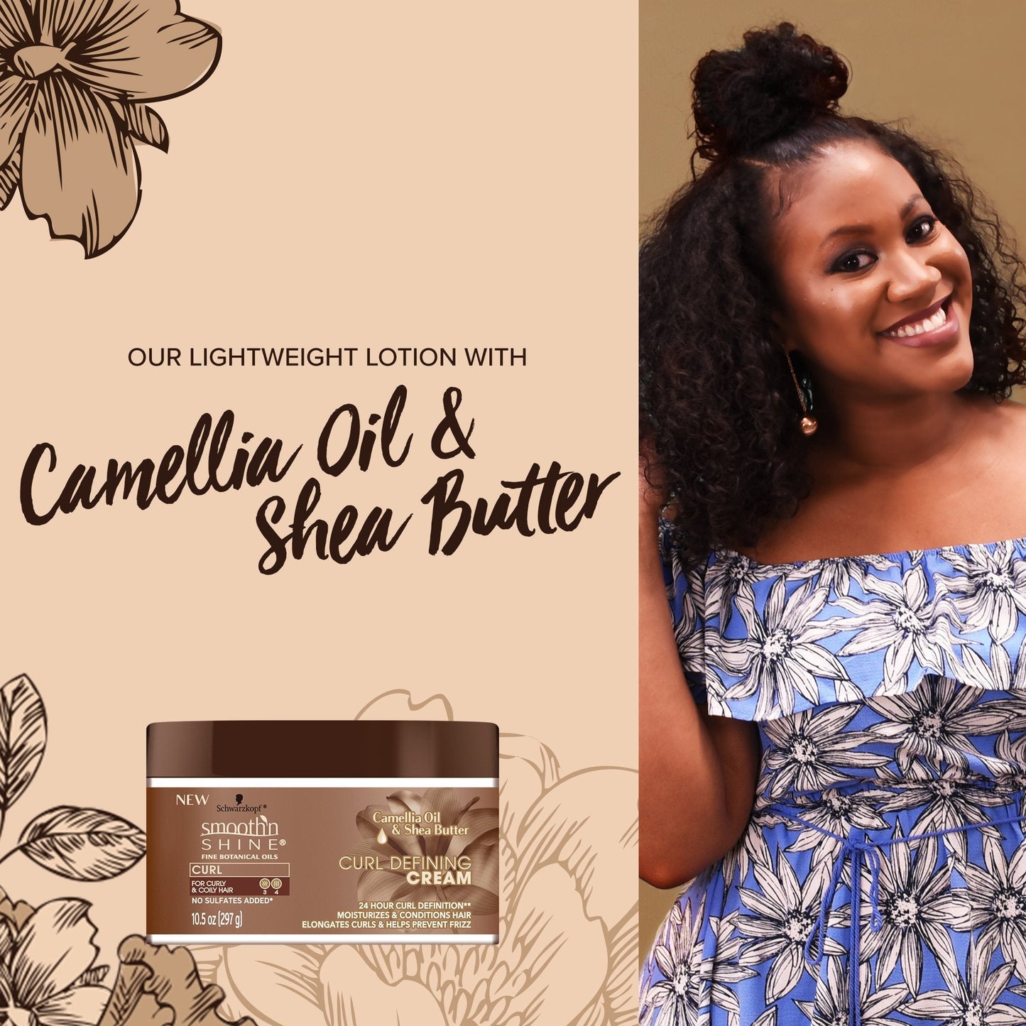 Smooth 'n Shine Curl Defining Cream for Curly Hair, 10.5 Ounces Beauty & Personal Care Smooth N Shine