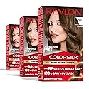 Revlon ColorSilk with Bond Repair Complex, Brown Permanent Hair Color, 100% Gray Coverage, Ammonia Free Hair Dye, Vegan Keratin, 50 Light Ash Brown Beauty & Personal Care REVLON
