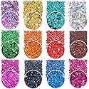 Extra Fine Glitter Powder for Craft, 24 Colors Holographic Cosmetic Laser Glitter for Nail Body Eye Hair Face Lip Gloss, Iridescent Glitter Powder Beauty & Personal Care Estanoite