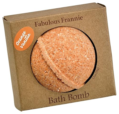 Fabulous Frannie Orange Vanilla Natural, Handmade Bath Bomb Set, Rich in Essential Oil, Mineral Salt, Coconut Oil, Witch Hazel, Fizzies to Moisturize… Beauty & Personal Care Fabulous Frannie