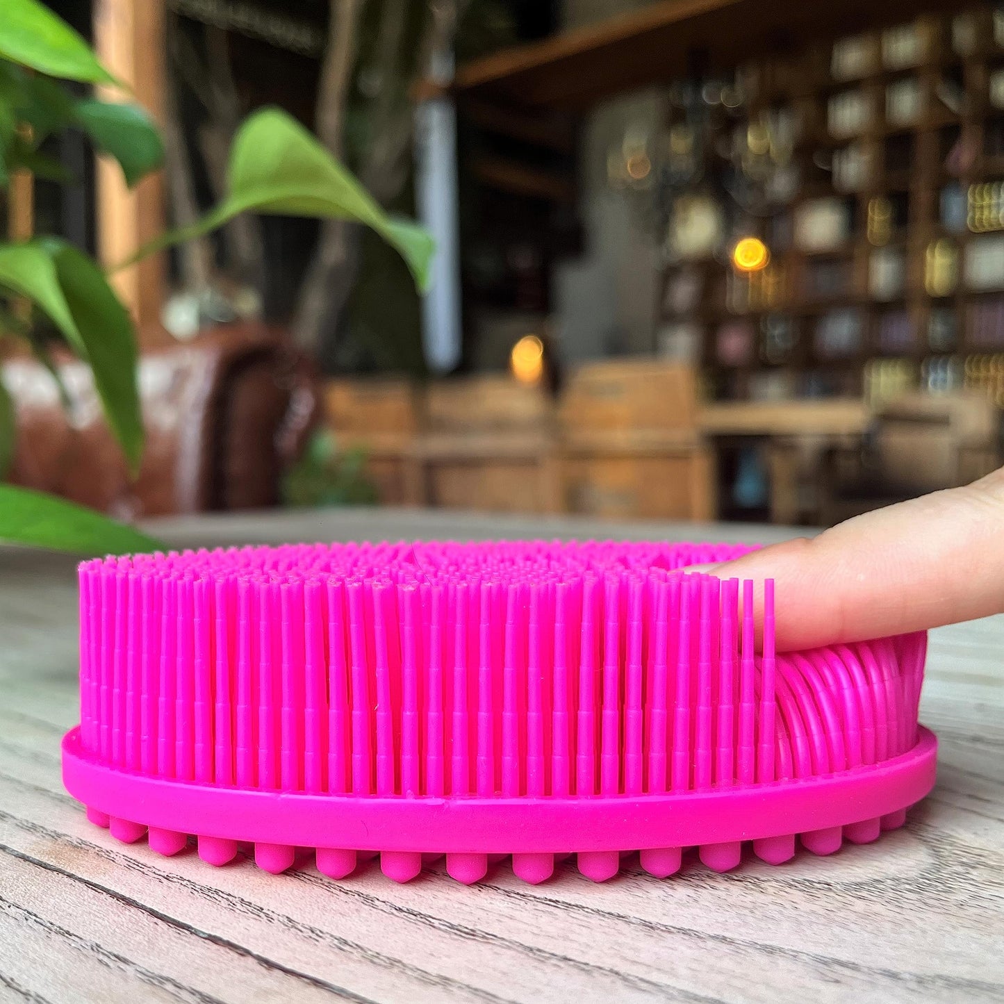Premium Sensory Brush for Kids or Autism,Soft Silicone Body Scrubber,2 in 1 Sensory Room Occupational Therapy Sensory Brushes,Silicone Loofah,Pets Beauty and Personal Care penepico