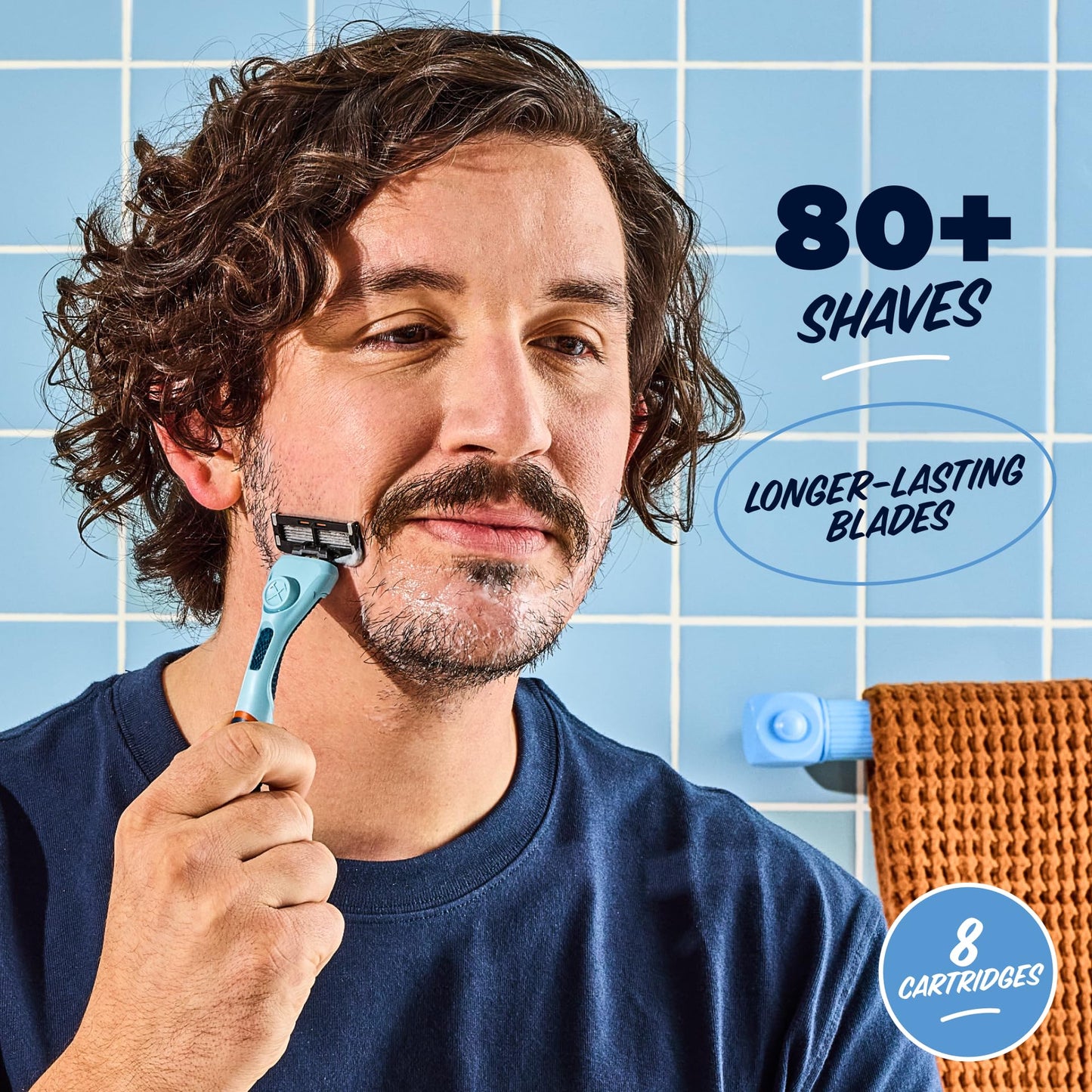 Dollar Shave Club | 6 Blade Razor Refills (8 Pack) | 6 Stainless Steel Blades for a Close & Comfortable Shave Beauty and Personal Care Dollar Shave Club