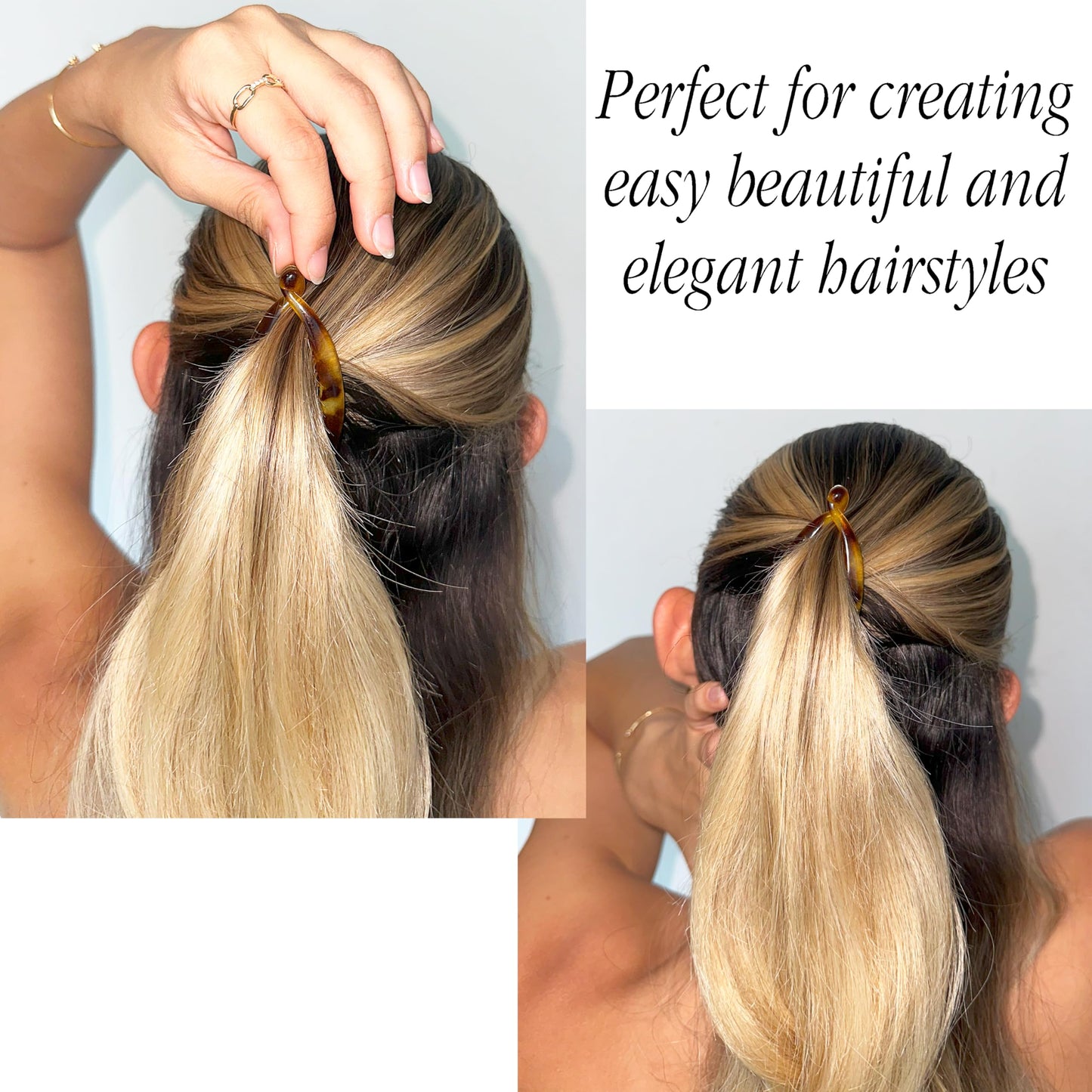 Camila Paris CP2192 French Extra Small Banana Clip Hair Comb for Fine Hair, Classic Banana Clips Hair for Thin Hair Ponytail Holder Interlocking Beauty & Personal Care Camila