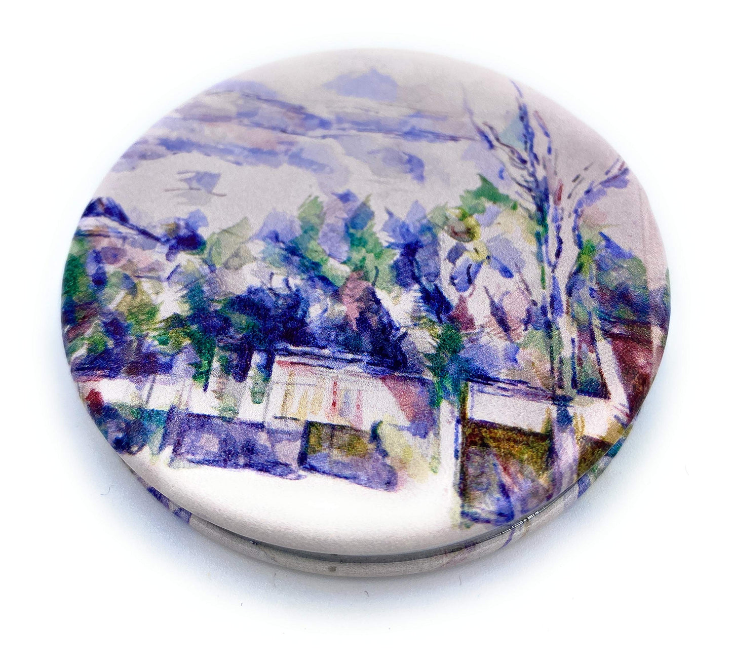 Aeisage Compact Mirror White Pocket Mirror Bulk for Kids Small Travel Mirror for Bags Paul Cezanne Art Print Unique Makeup Gift for Girls Beauty & Personal Care Aeisage