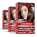 Revlon ColorSilk with Bond Repair Complex, Brown Permanent Hair Color, 100% Gray Coverage, Ammonia Free Hair Dye, Vegan Keratin, 33 Dark Soft Brown Beauty & Personal Care REVLON