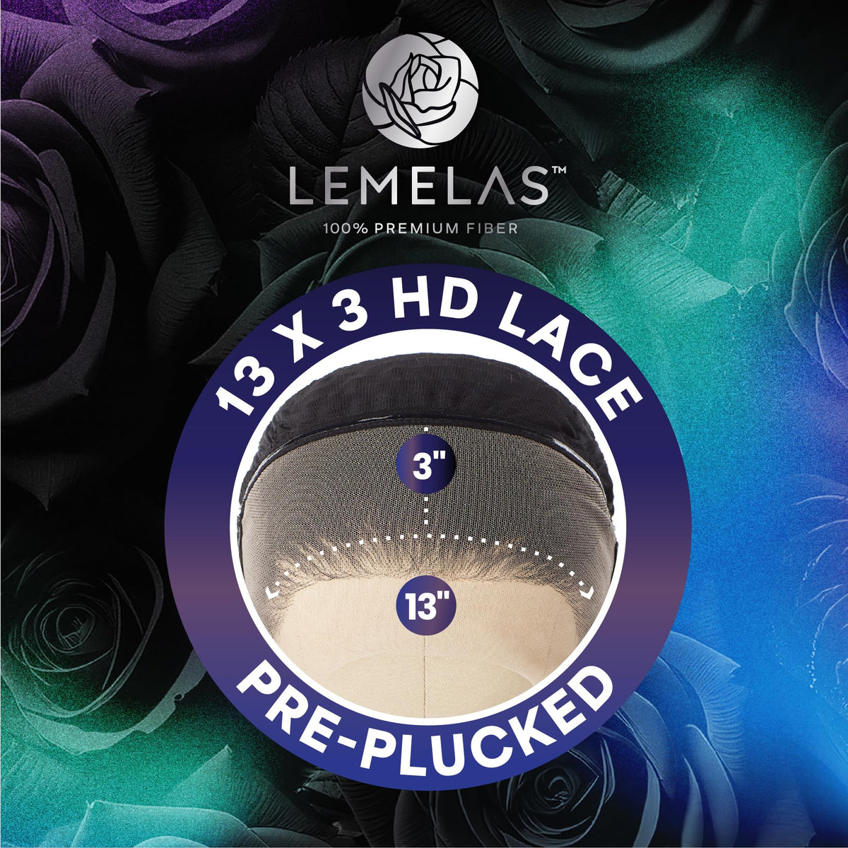 Sensationnel Lemelas LaceWig-Lunarae 13x3, SHADOWPLUM