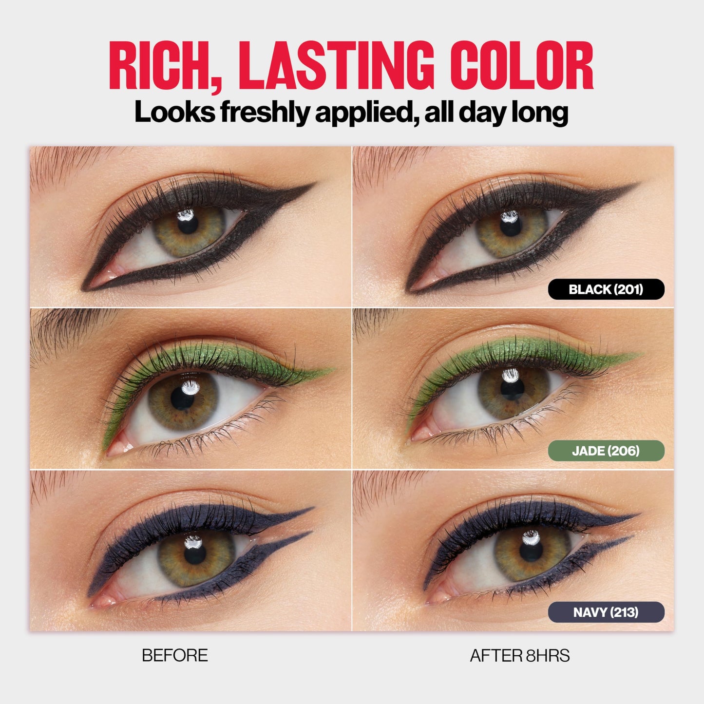 Revlon ColorStay Pencil Waterproof Eyeliner, Smudge-Proof, Eye Makeup with Built-In Sharpener, Stocking Stuffer for Women, 201 Black, 0.01 oz Beauty & Personal Care REVLON