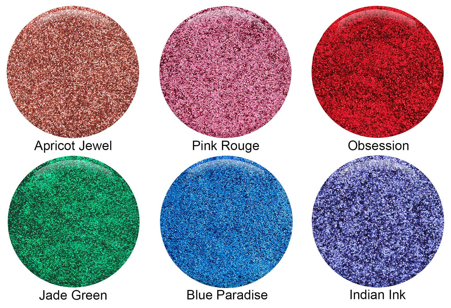 GLITTIES - (6PK) Cosmetic Grade Extra Fine Loose Glitter Powder Kit - Safe for Skin! Perfect for Makeup, Body Tattoos, Face, Hair, Lips, Soap, Lotion Beauty & Personal Care Glitties