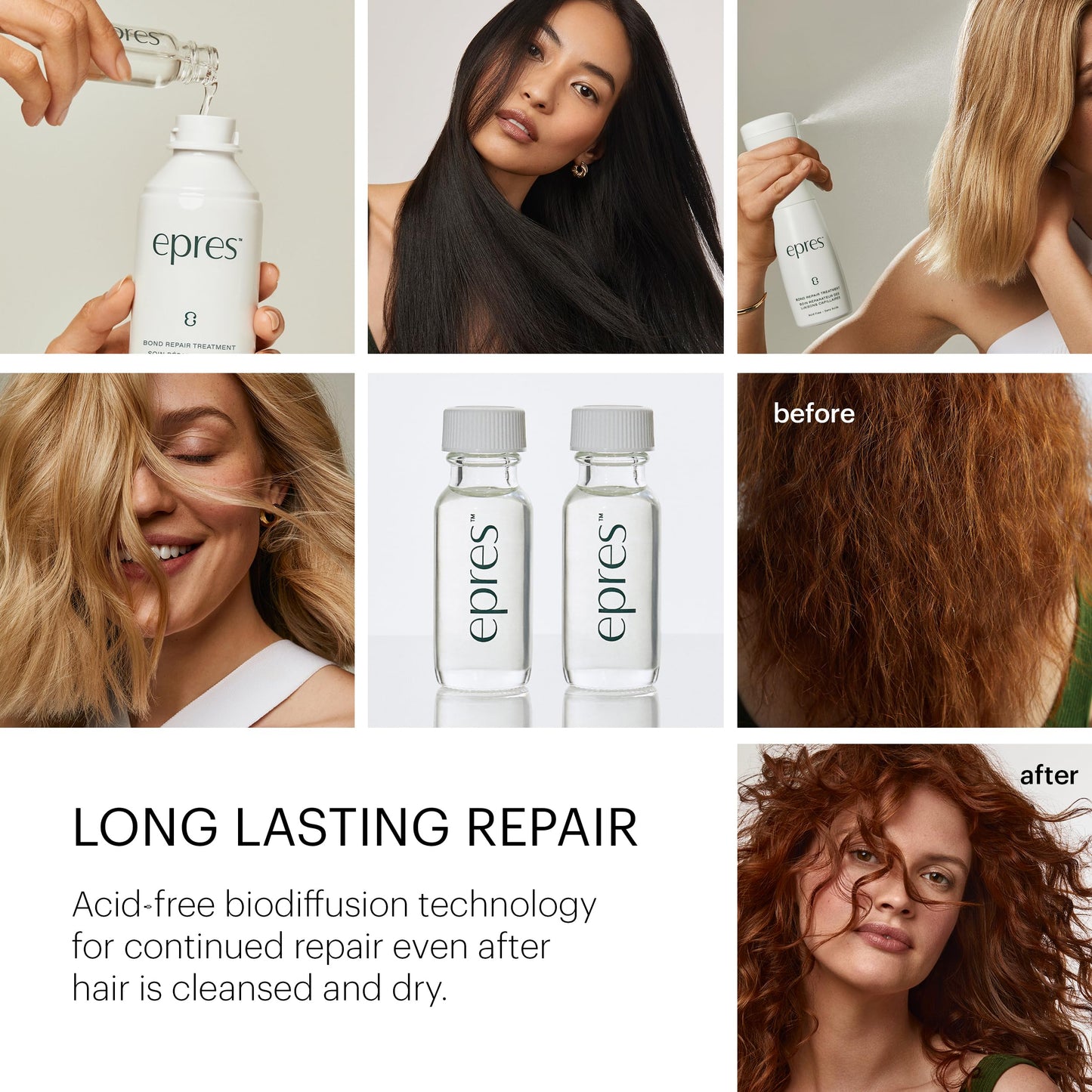 Epres Bond Repair Treatment Refill (2 x 15ml) - Bonding Treatment for Damaged Hair Repair - Revolutionary Hair Product for Softer, Stronger, Healthier Beauty and Personal Care epres