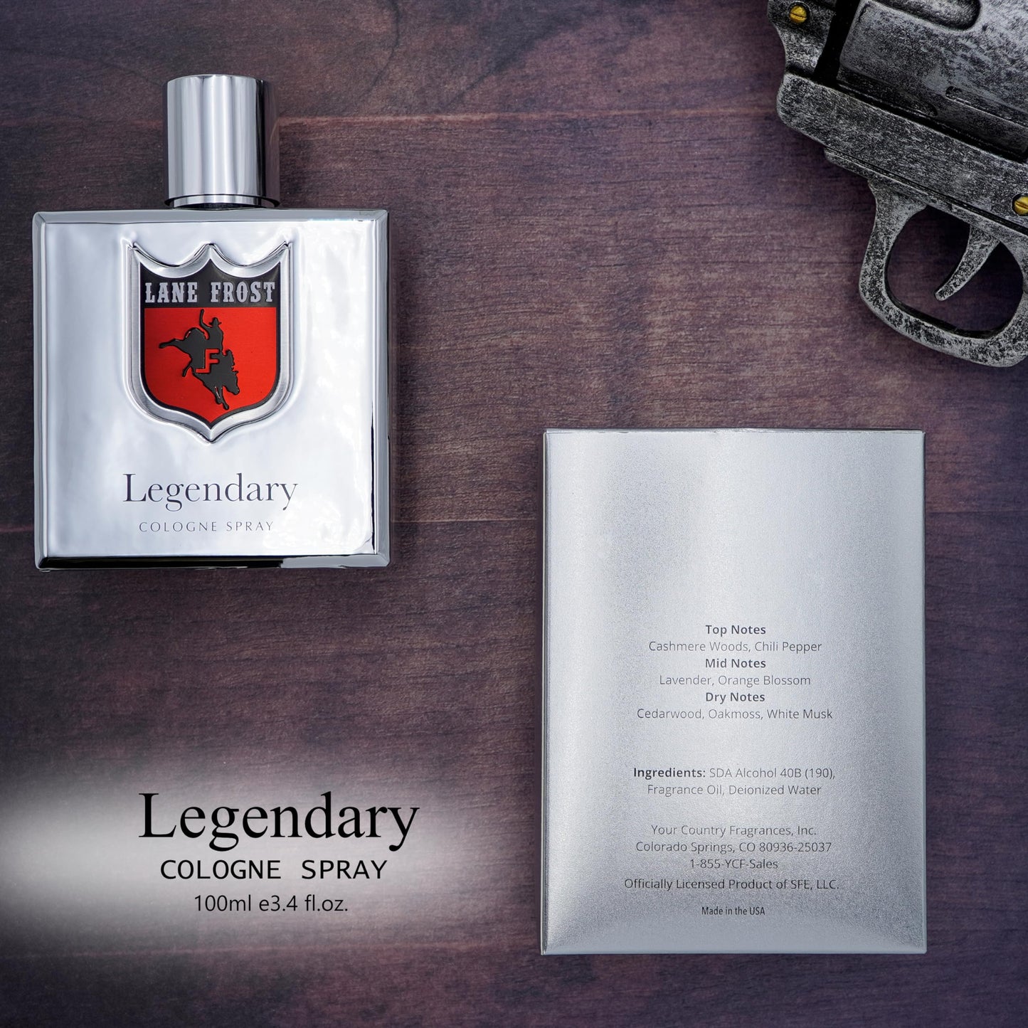 Lane Frost Legendary Cologne Brand Legendary Chrome Cologne 3.4fl oz Beauty & Personal Care Lane Frost Legendary Cologne