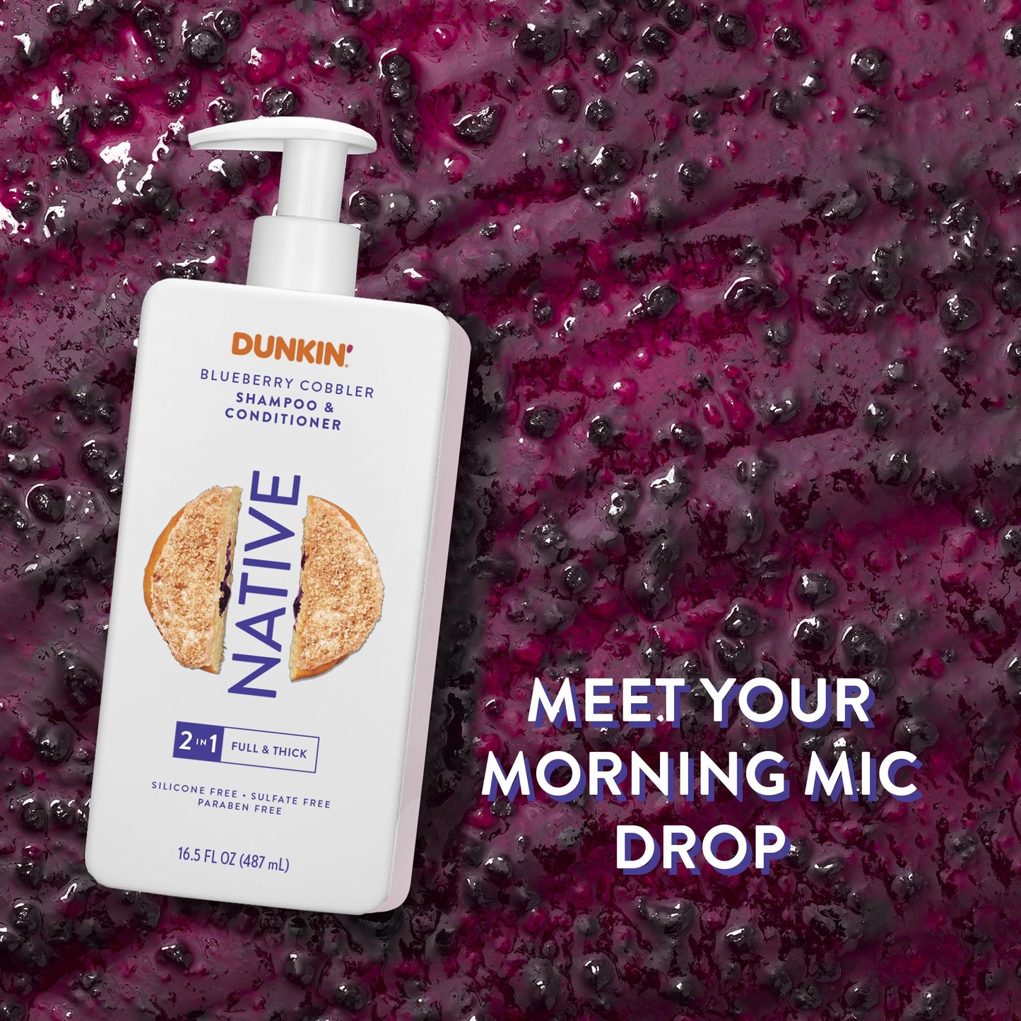 Native | Limited Edition | Blueberry Cobbler |2-in-1 Shampoo and Conditioner| 16.5 oz Beauty & Personal Care Native