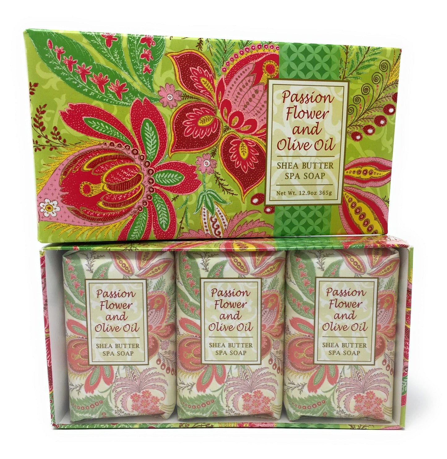 Greenwich Bay Trading Co. Shea Butter Spa Soap, 12.9 Ounce, Passion Flower and Olive Oil, 3 Pack Beauty & Personal Care Greenwich Bay Trading Company