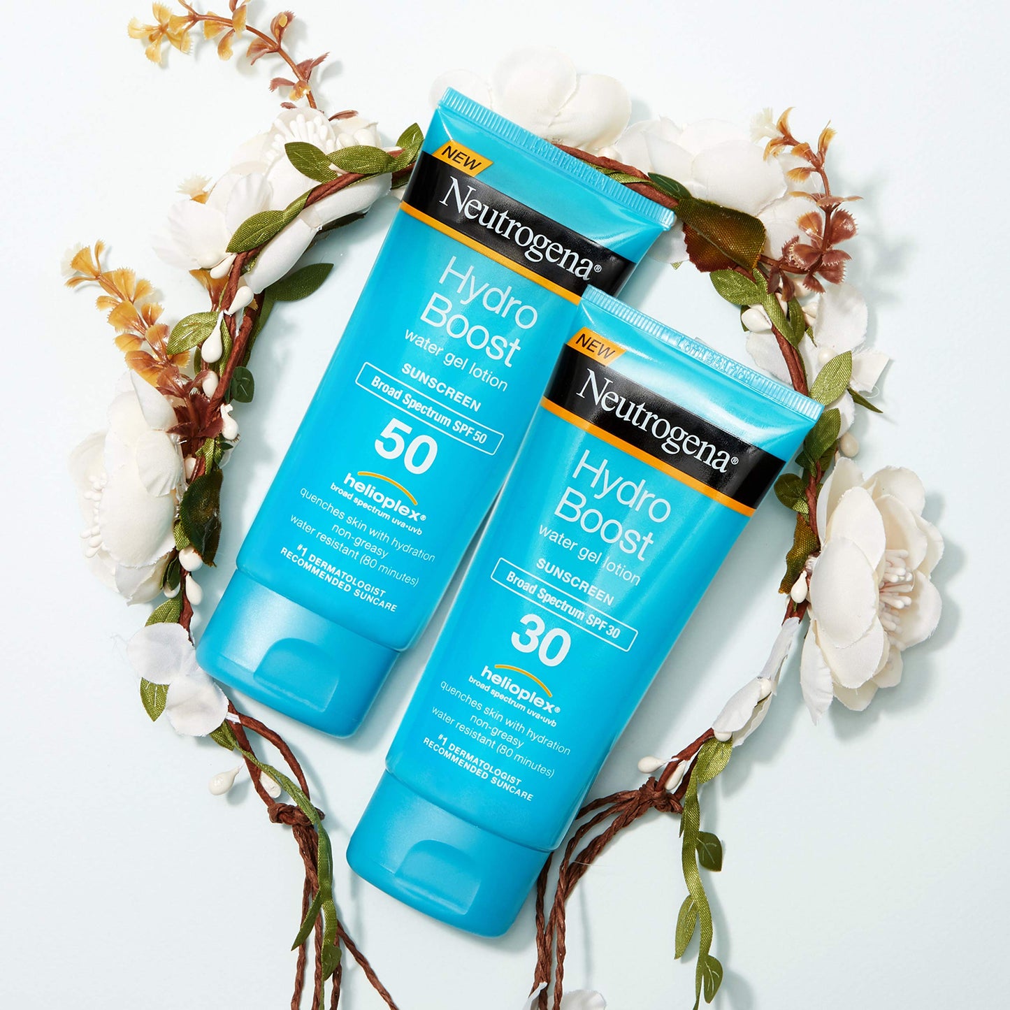 Neutrogena Hydro Boost Water Gel Moisturizing Sunscreen Lotion, Broad Spectrum Sunblock SPF 50, Water Resistant Travel Size Sunscreen For Sensitive Beauty & Personal Care Neutrogena