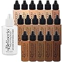 Belloccio Master Set Of All 17 Foundation Shades of Belloccio's Professional Cosmetic Airbrush Makeup, 1/2 oz. Bottles plus a 2 oz. Moisturizing Beauty & Personal Care Belloccio
