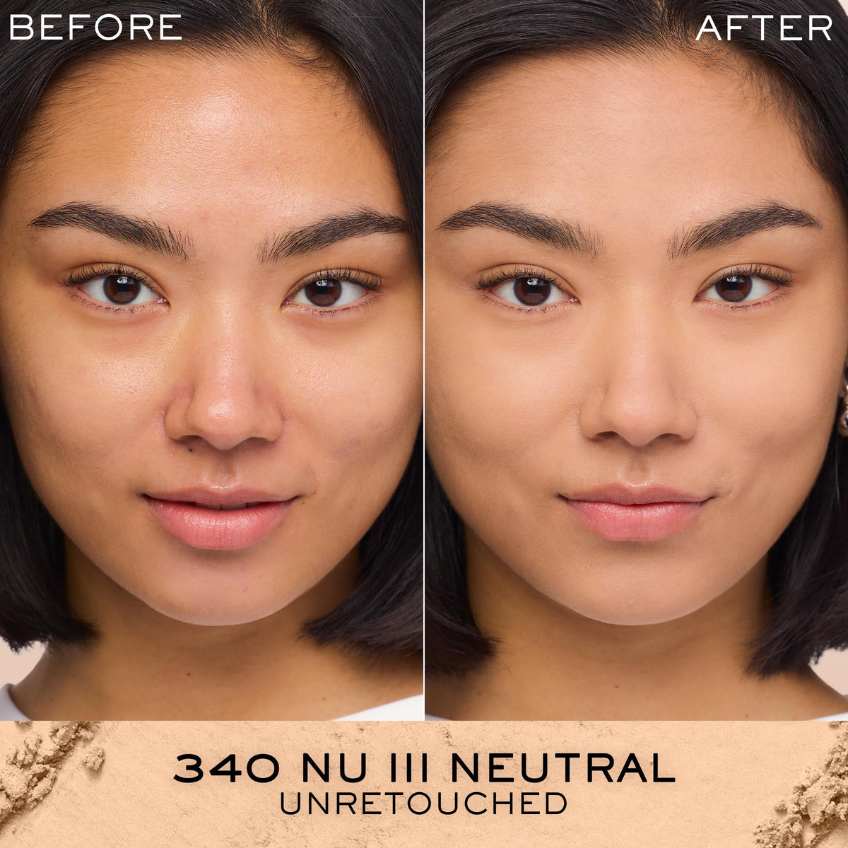 Lancôme Dual Finish Powder Foundation - Natural Finish, Sheer-to-Full Coverage, Longwear Powder Foundation, Controls Shine - 340 Nu III Neutral Beauty & Personal Care Lancôme