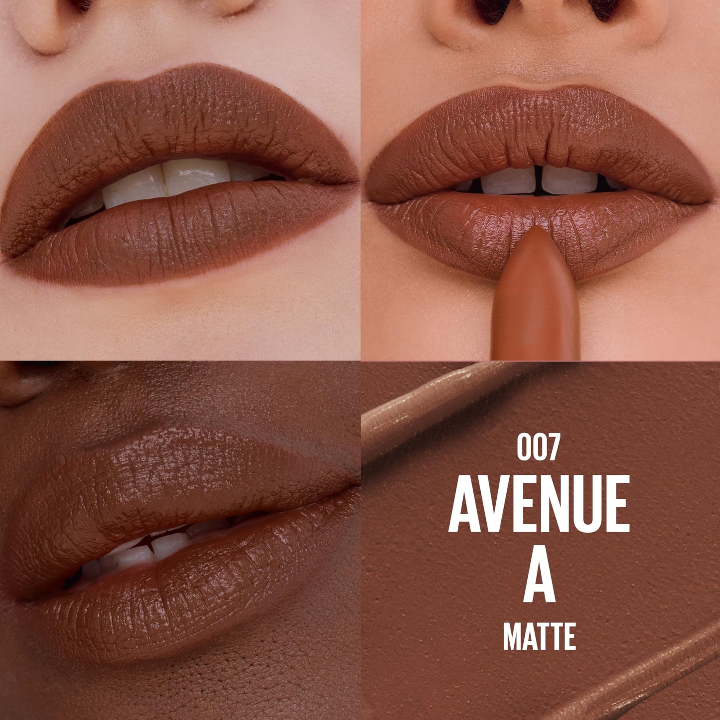 MAYBELLINE Serum Lipstick, Hydrating Lip Makeup with 8HRs of Lip Plumping Moisture with Hyaluronic Acid + Oil Blend, Avenue A (Deep Chocolate Brown Beauty & Personal Care MAYBELLINE