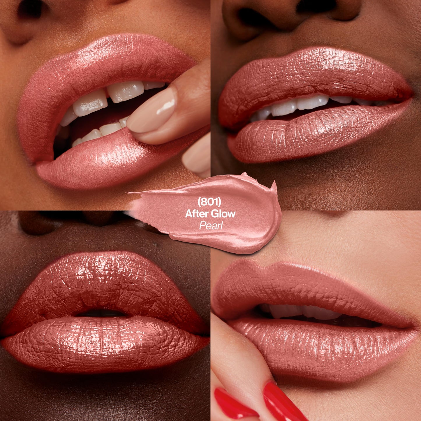 Revlon Super Lustrous Lipstick, Creamy Formula For Soft, Fuller-Looking Lips, Moisturized Feel, 801 After Glow, 0.15 oz Beauty & Personal Care REVLON