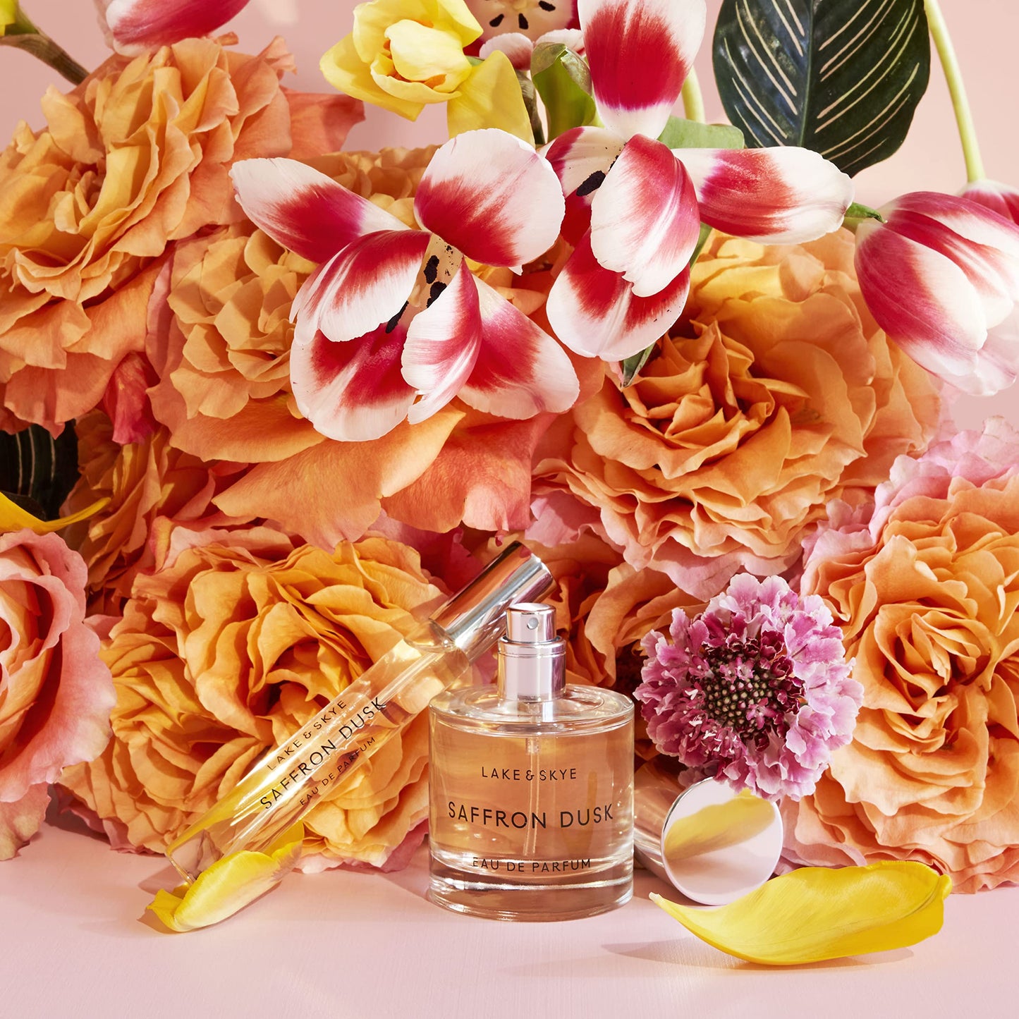 Lake & Skye Saffron Dusk Eau de Parfum Purse Spray, Long-Lasting Fragrance - 0.5 fl oz (15 ml) - Floral, Woody, Musky Scent Beauty & Personal Care Lake & Skye