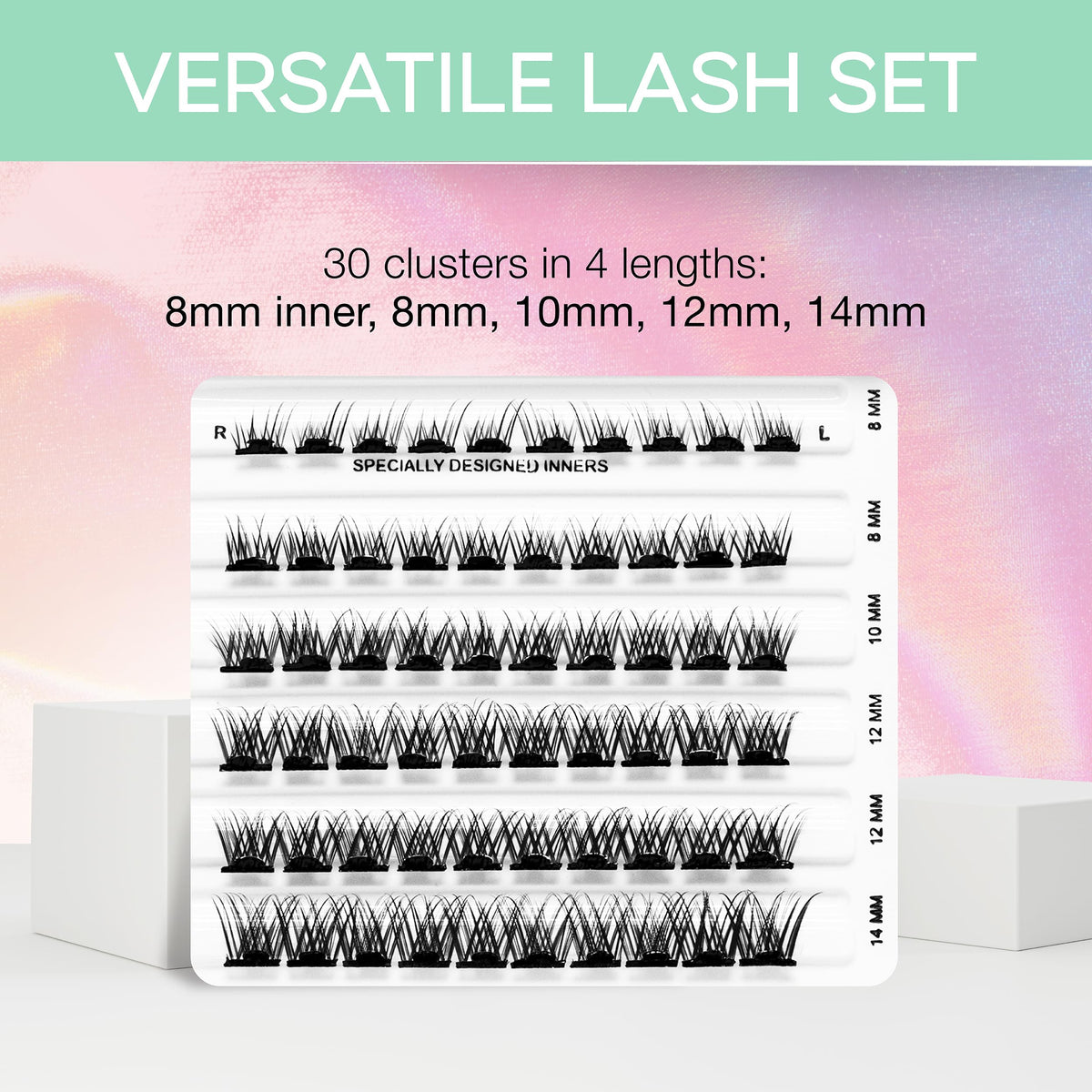 Ardell Press On Lashes Wispies Natural Pre Glued Lash Clusters, 60 ct
