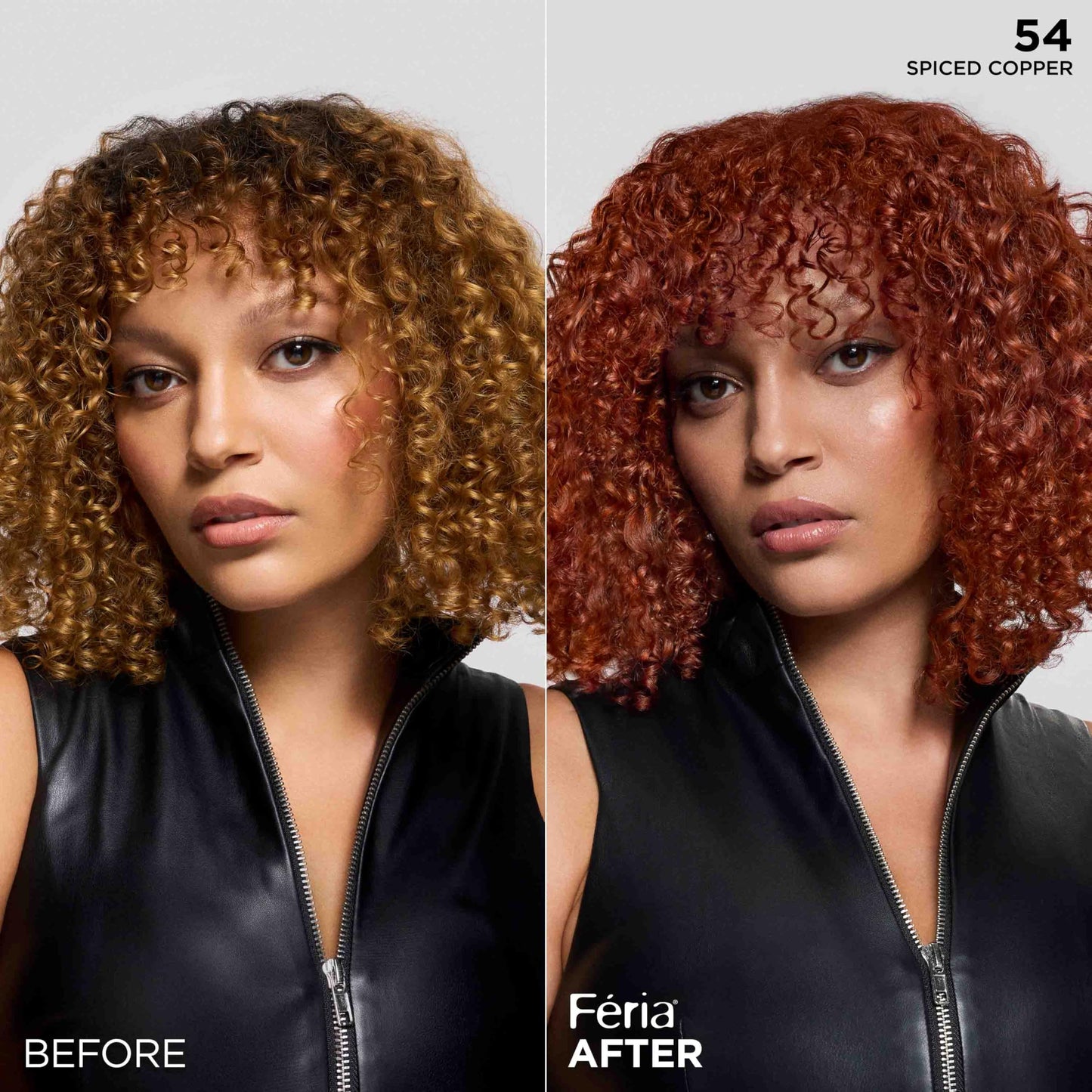 L'Oreal Paris Feria Multi-Faceted Shimmering Permanent Hair Color, High Intensity Hair Dye for 3X Highlights, 54 Spiced Copper, 1 Kit Beauty & Personal Care L'Oreal Paris