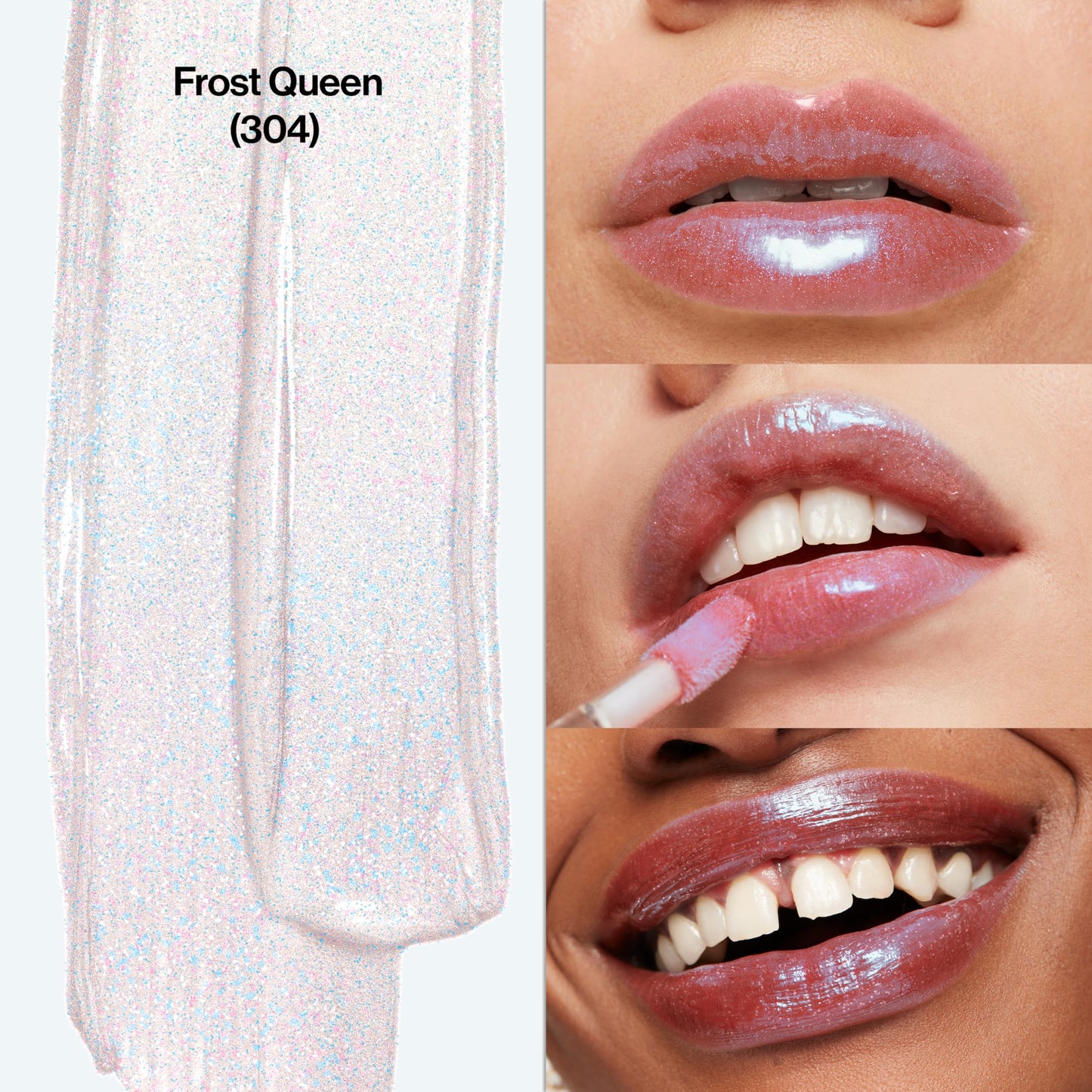 Revlon Super Lustrous Lip Gloss, Non-Sticky, Hydrating, High Shine Finish, 304 Frost Queen, 0.13 oz Beauty & Personal Care REVLON